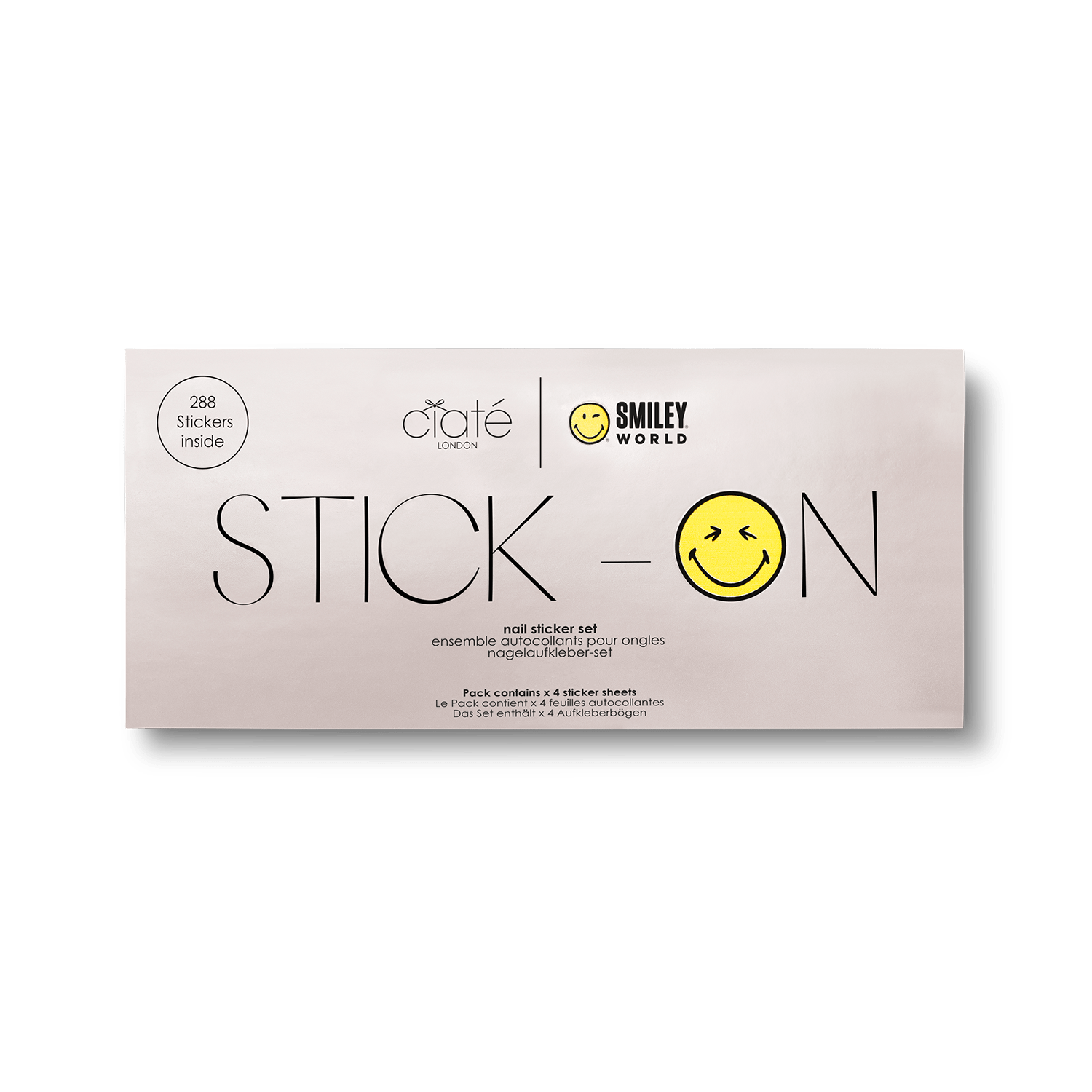 Ciaté London X Smiley World Stick-On Nail Stickers